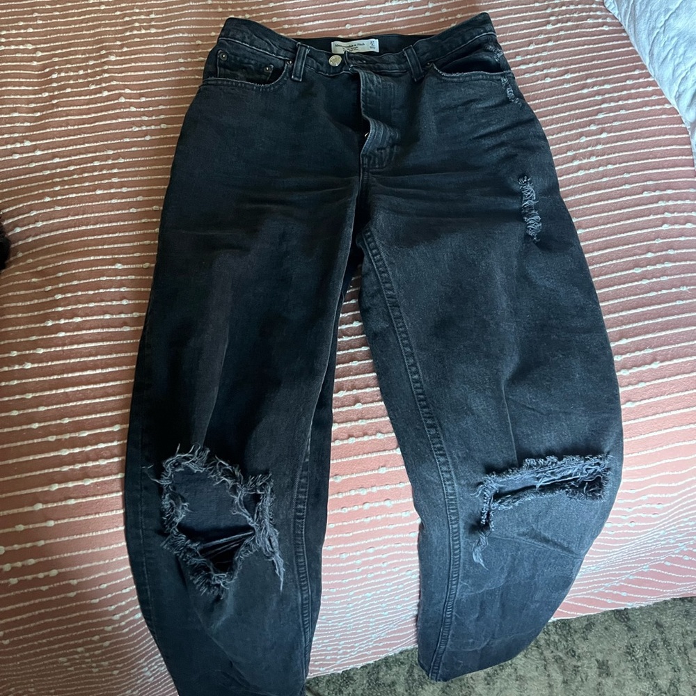 Abercrombie 90s straight ultra high rise